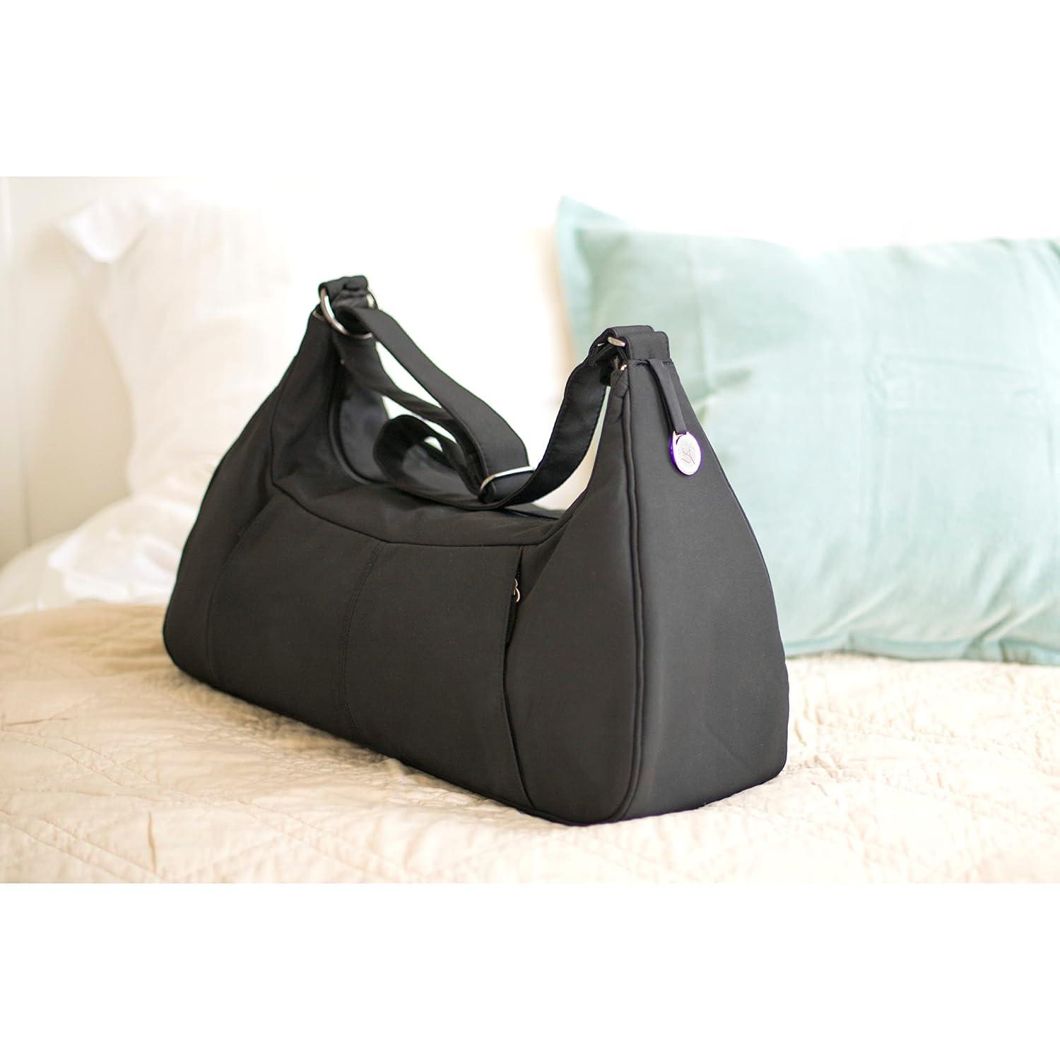 image:imageMedela Breastpump Bag for All Breastpumping Essentials Water Resistant Black Microfiber with Power Adaptor Access Port Convenient Tote for Sonata Freestyle or Pump in Style Advanced Breast Pumps