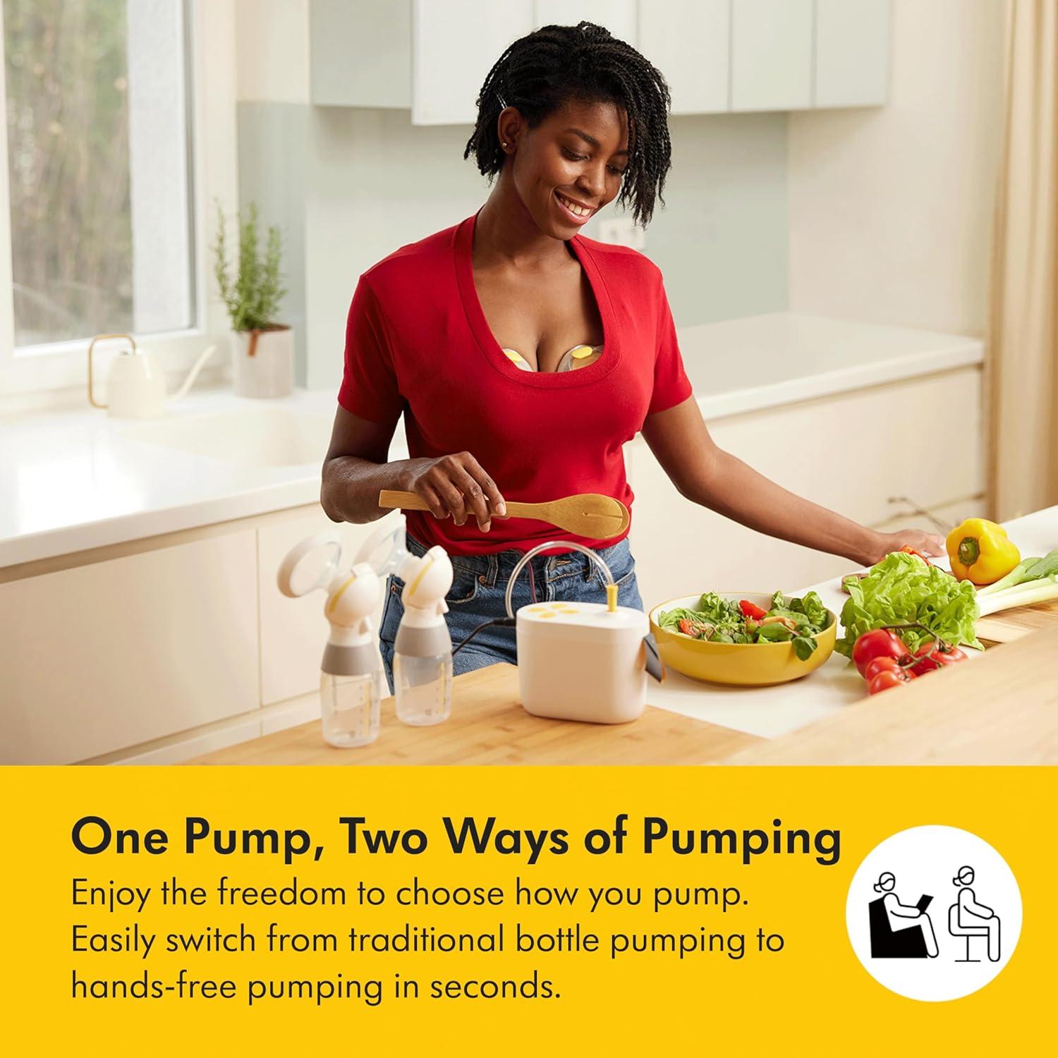 image:imageMedela HandsFree Collection Cups Compatible with Freestyle Flex Pump in Style with MaxFlow and Swing Maxi Electric Breast Pumps 1 Set of 2 CupsCollection Cups