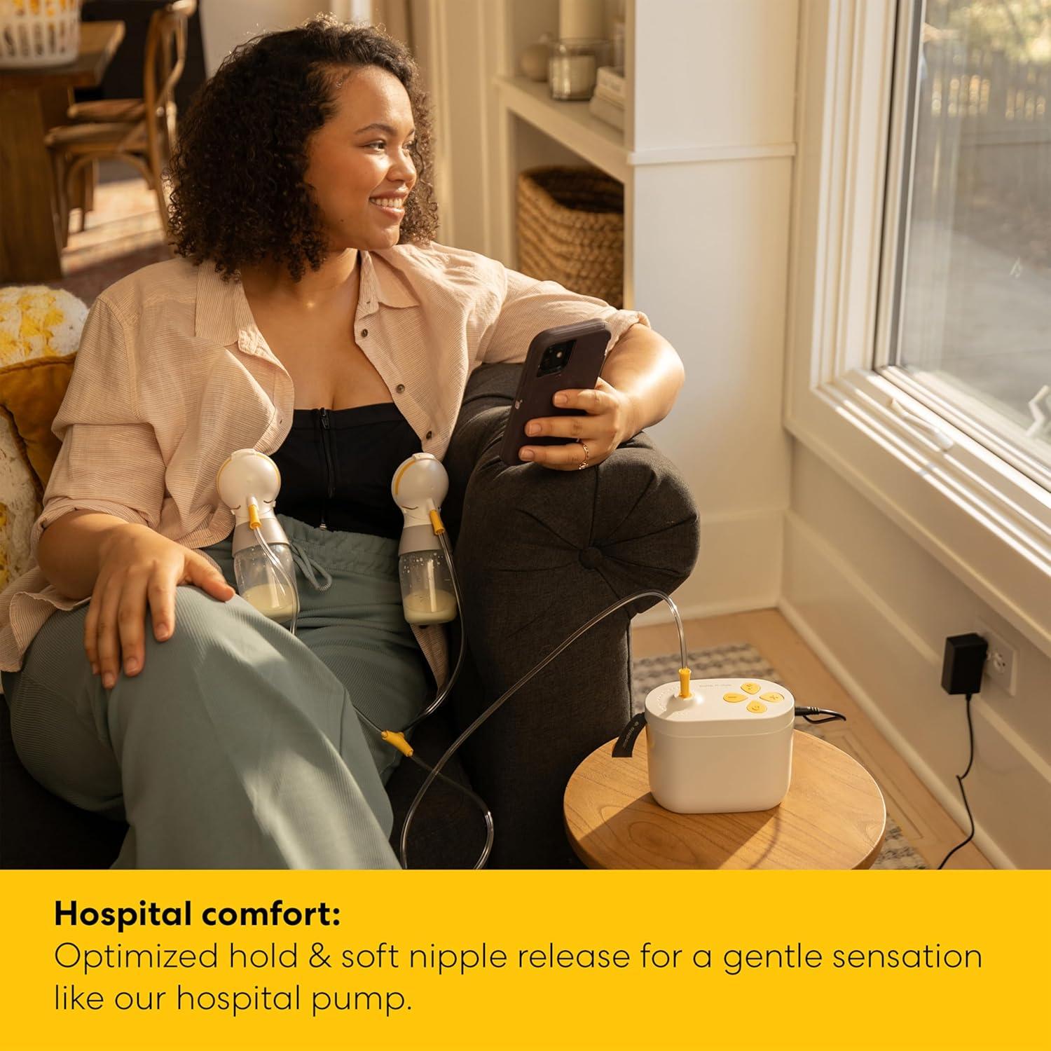 image:imageMedela HandsFree Collection Cups Compatible with Freestyle Flex Pump in Style with MaxFlow and Swing Maxi Electric Breast Pumps 1 Set of 2 CupsPro Traditional