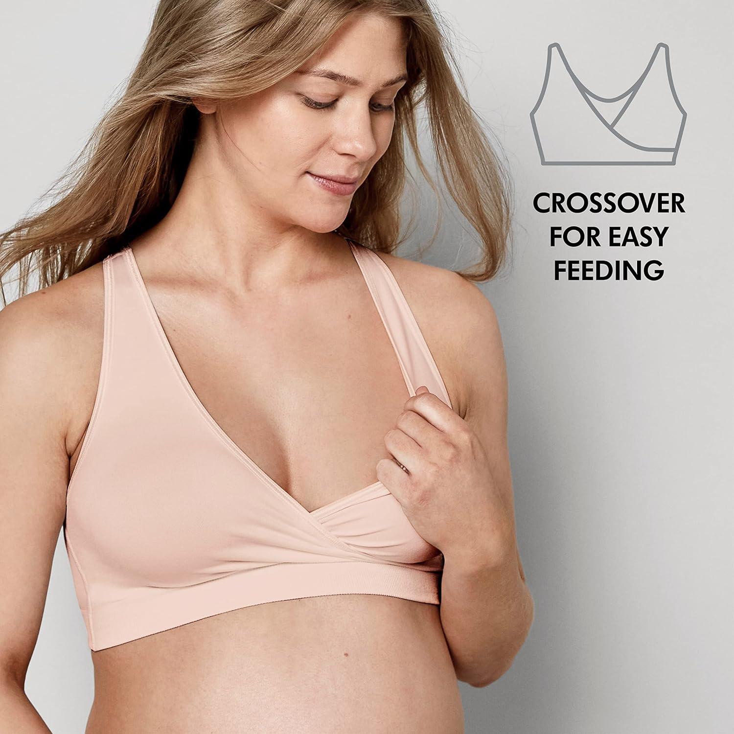 image:imageMedela Keep Cool Sleep Bra Seamless Maternity amp Nursing Bra with Full Back Breathing Zone and Soft Touch FabricChai
