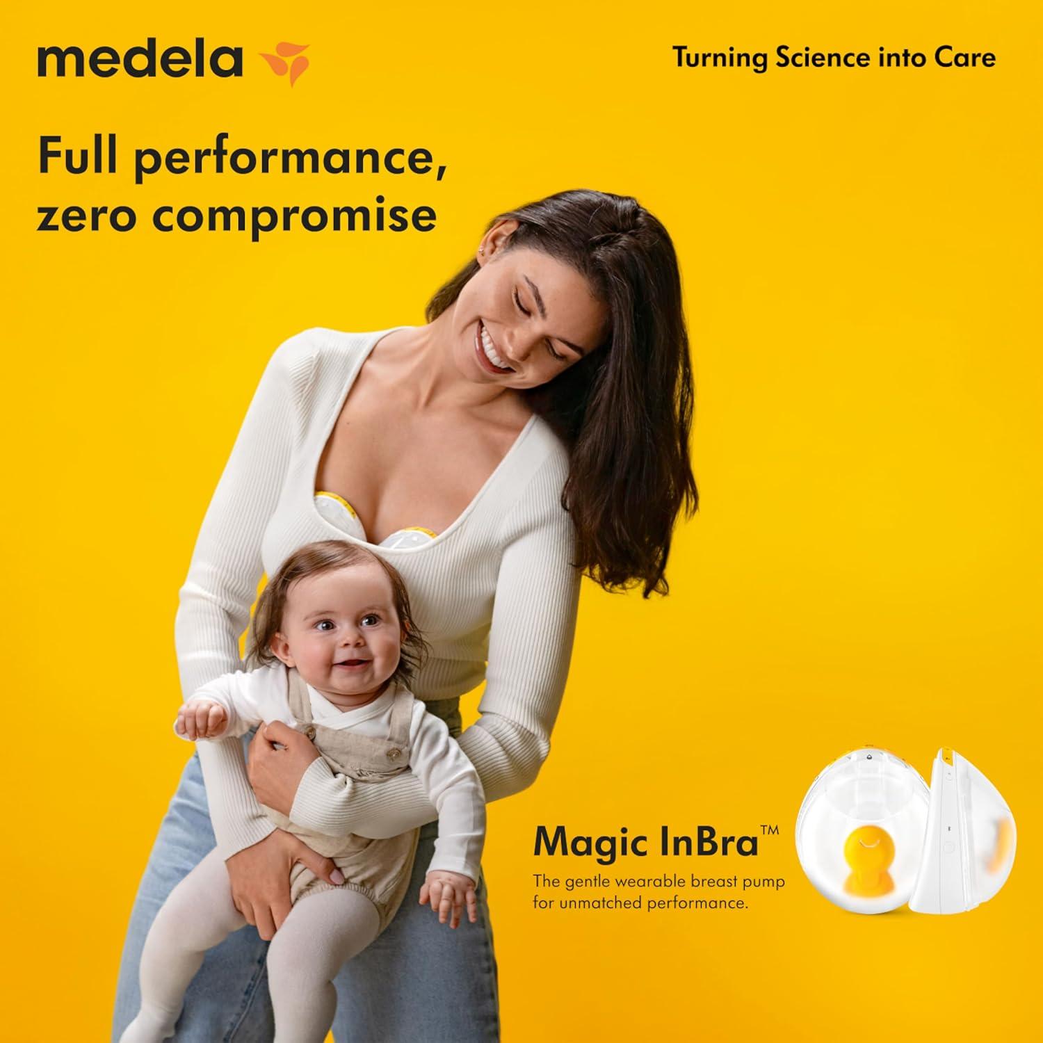 image:imageMedela Magic InBra HandsFree Wearable Breast Pump with Fluidfeel Technology App Connectivity and Advanced Sensor Control UltraSlim UltraLightweight Silent HospitalGradeMagic InBra Breast Pump