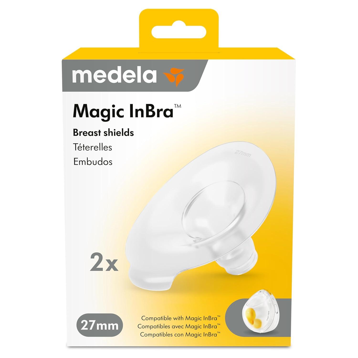 image:imageMedela Magic InBra HandsFree Wearable Breast Pump with Fluidfeel Technology App Connectivity and Advanced Sensor Control UltraSlim UltraLightweight Silent HospitalGradeMagic Breast Shields 27mm