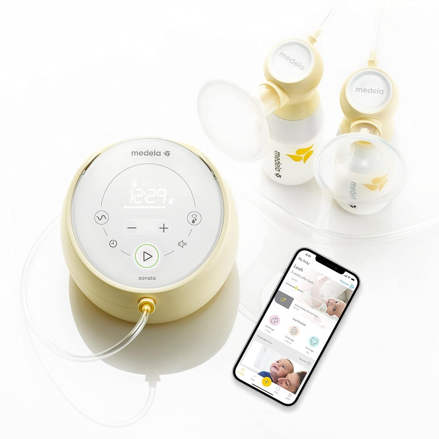 image:imageMedela Magic InBra HandsFree Wearable Breast Pump with Fluidfeel Technology App Connectivity and Advanced Sensor Control UltraSlim UltraLightweight Silent HospitalGradeSonata Breast Pump