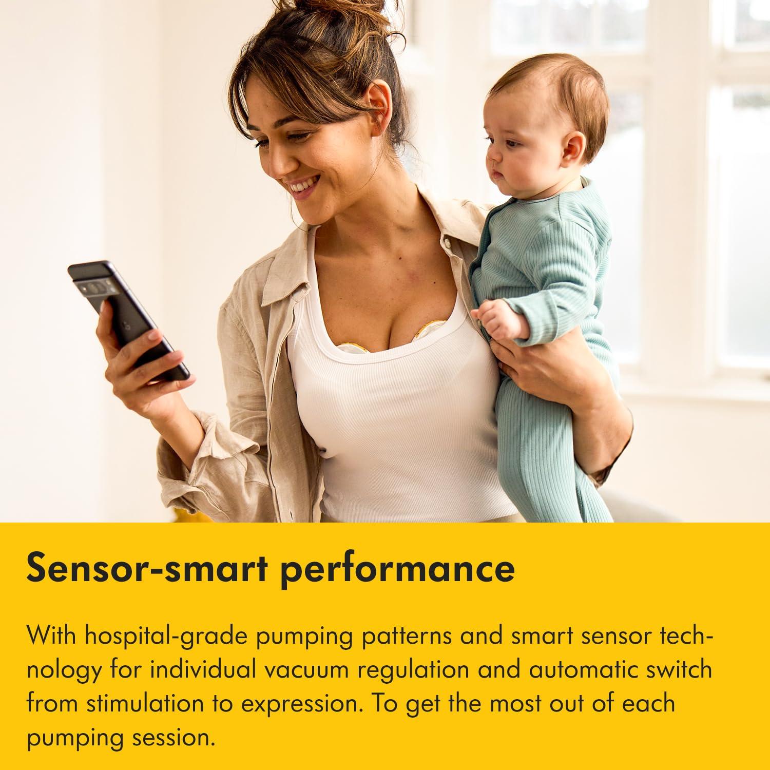 image:imageMedela Magic InBra HandsFree Wearable Breast Pump with Fluidfeel Technology App Connectivity and Advanced Sensor Control UltraSlim UltraLightweight Silent HospitalGradeMagic InBra Breast Pump