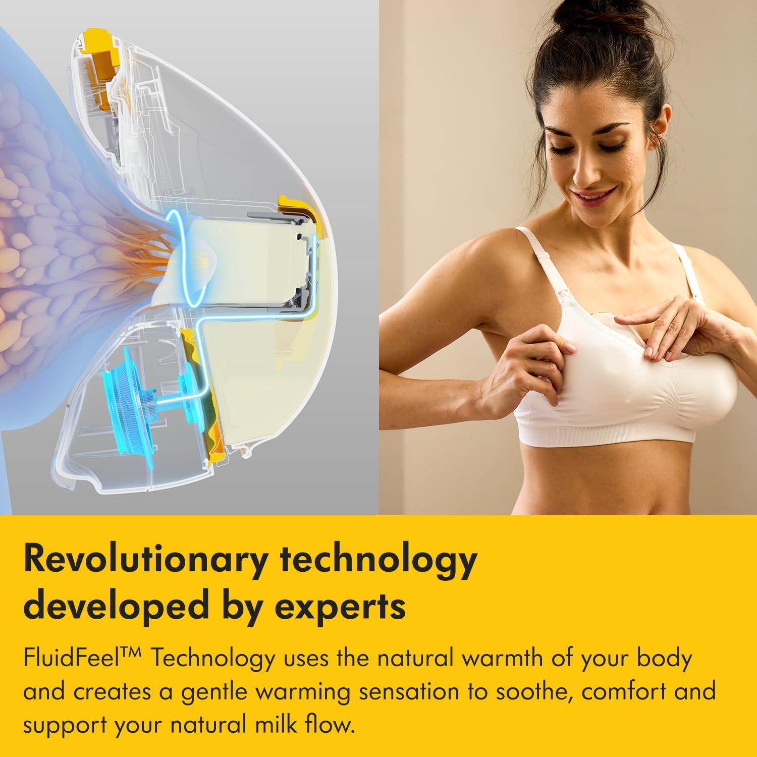 image:imageMedela Magic InBra HandsFree Wearable Breast Pump with Fluidfeel Technology App Connectivity and Advanced Sensor Control UltraSlim UltraLightweight Silent HospitalGradeMagic InBra Breast Pump