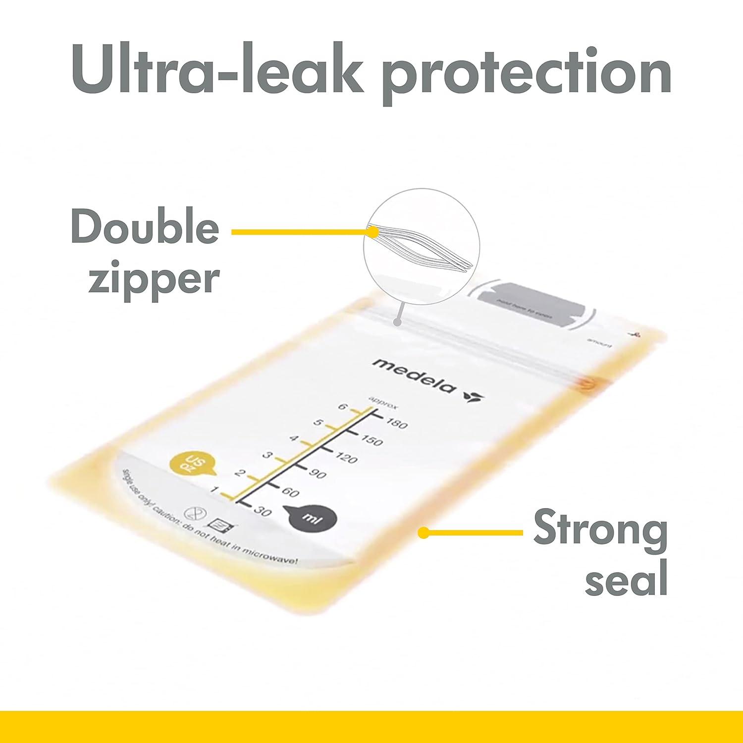 image:imageMedela New Harmony Manual Breast Pump with Flex Breast Shield and 100 Count Breast Milk Storage Bags Compact Single Hand Breastpump Ready to Use Breastmilk Bags for Breastfeeding