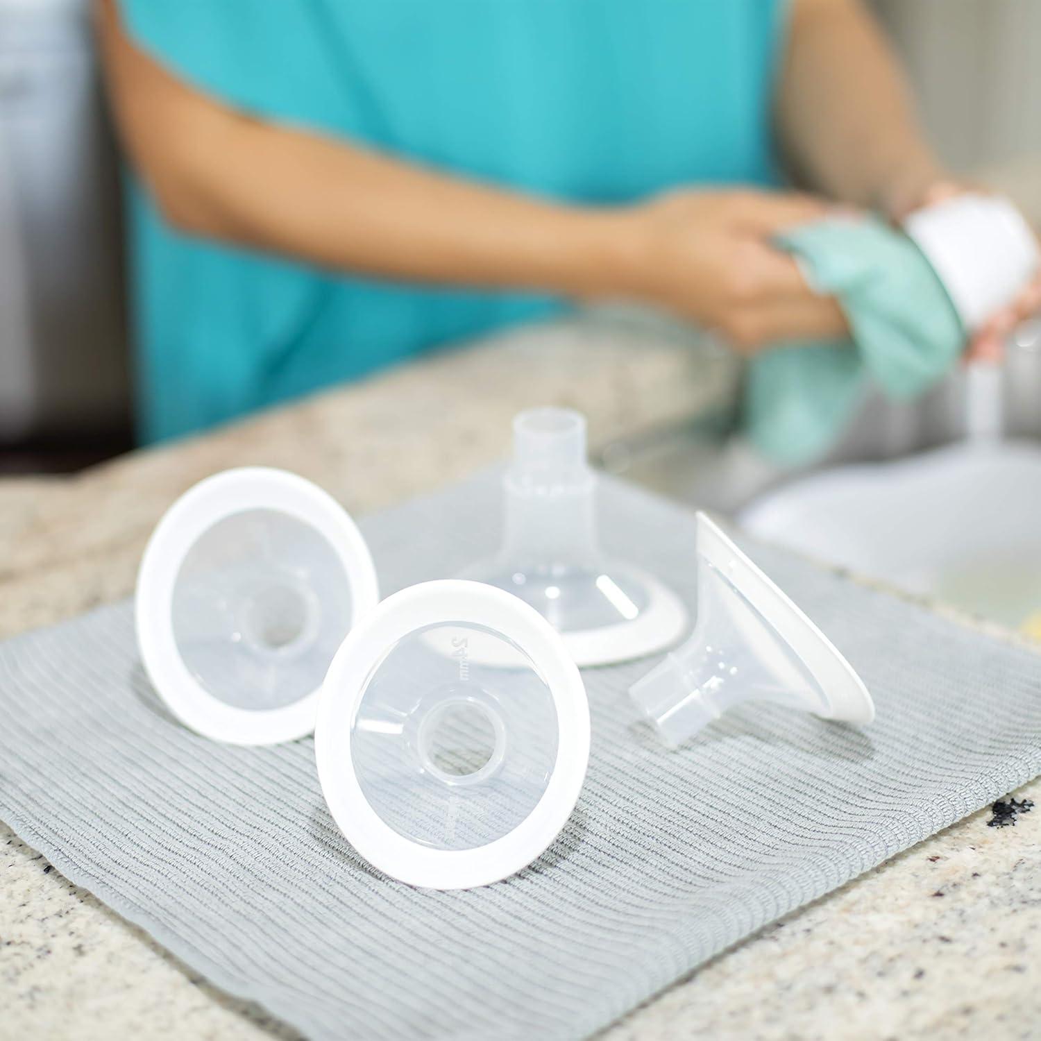 image:imageMedela PersonalFit Flex Breast Shields 2 Pack of Small 21mm Breast Pump Flanges Made Without BPA Shaped Around You for Comfortable and Efficient PumpingSmall Pack of 2