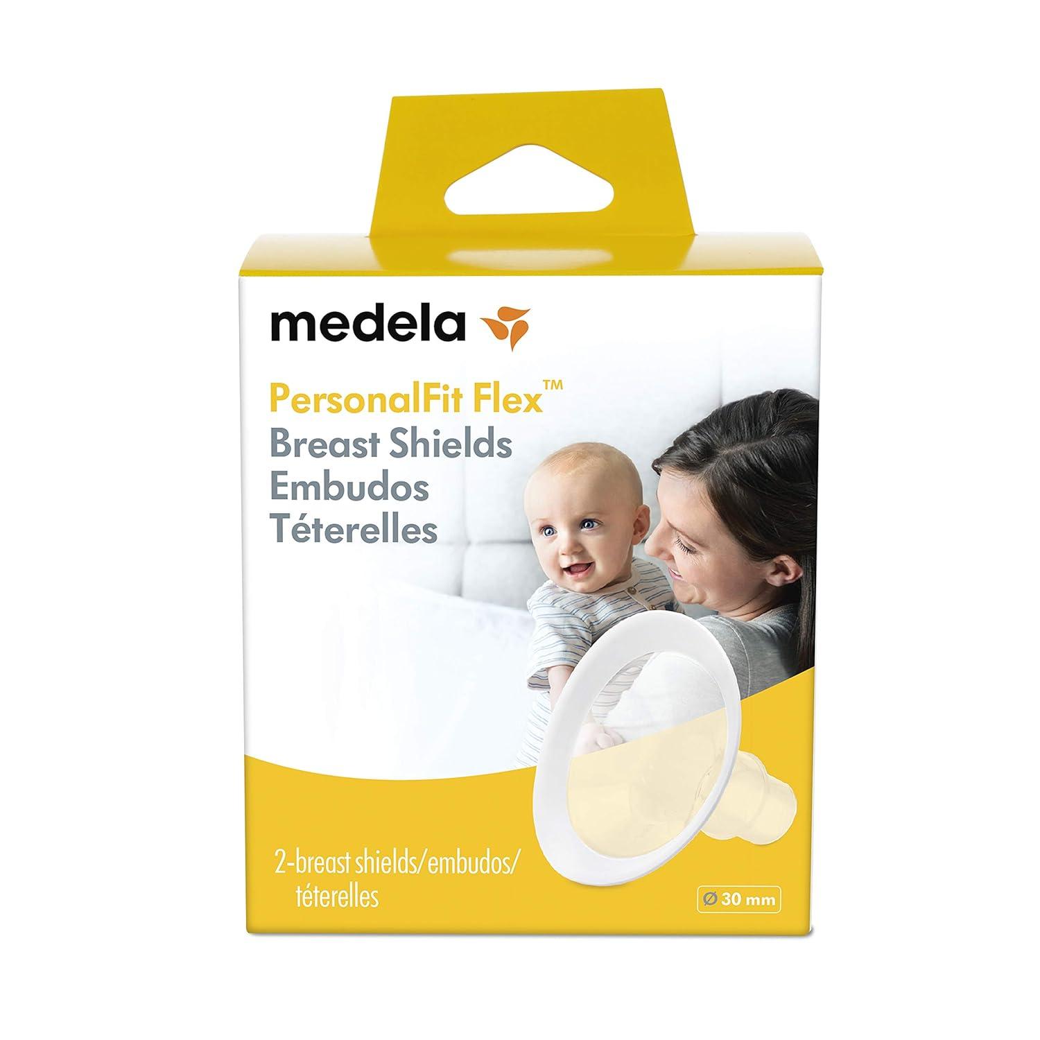 image:imageMedela PersonalFit Flex Breast Shields 2 Pack of Small 21mm Breast Pump Flanges Made Without BPA Shaped Around You for Comfortable and Efficient PumpingXLarge Pack of 2