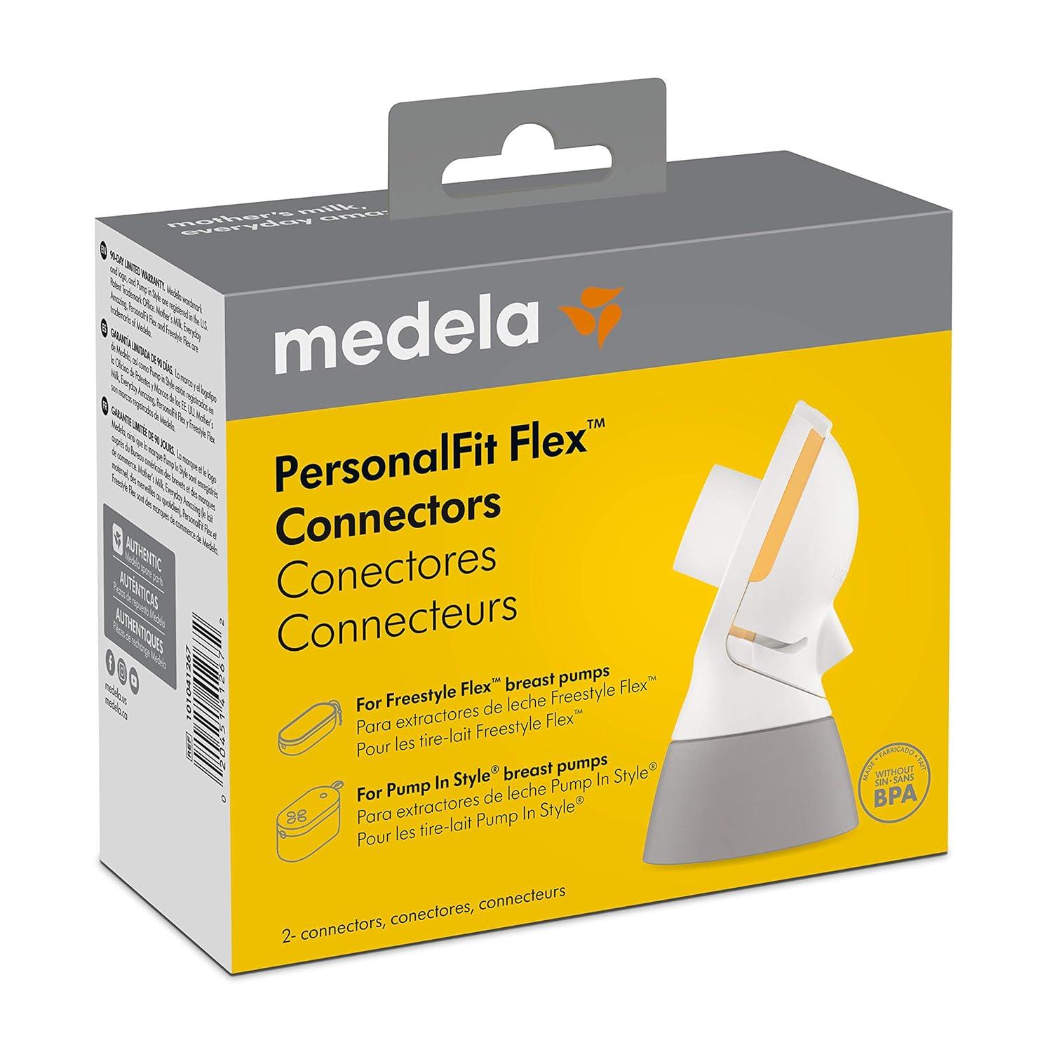 image:imageMedela PersonalFit Flex Replacement Connectors 2 per Count Compatible with Pump in Style MaxFlow Swing Maxi and Freestyle Breast Pumps Authentic Spare PartsPersonalFit Flex Connectors