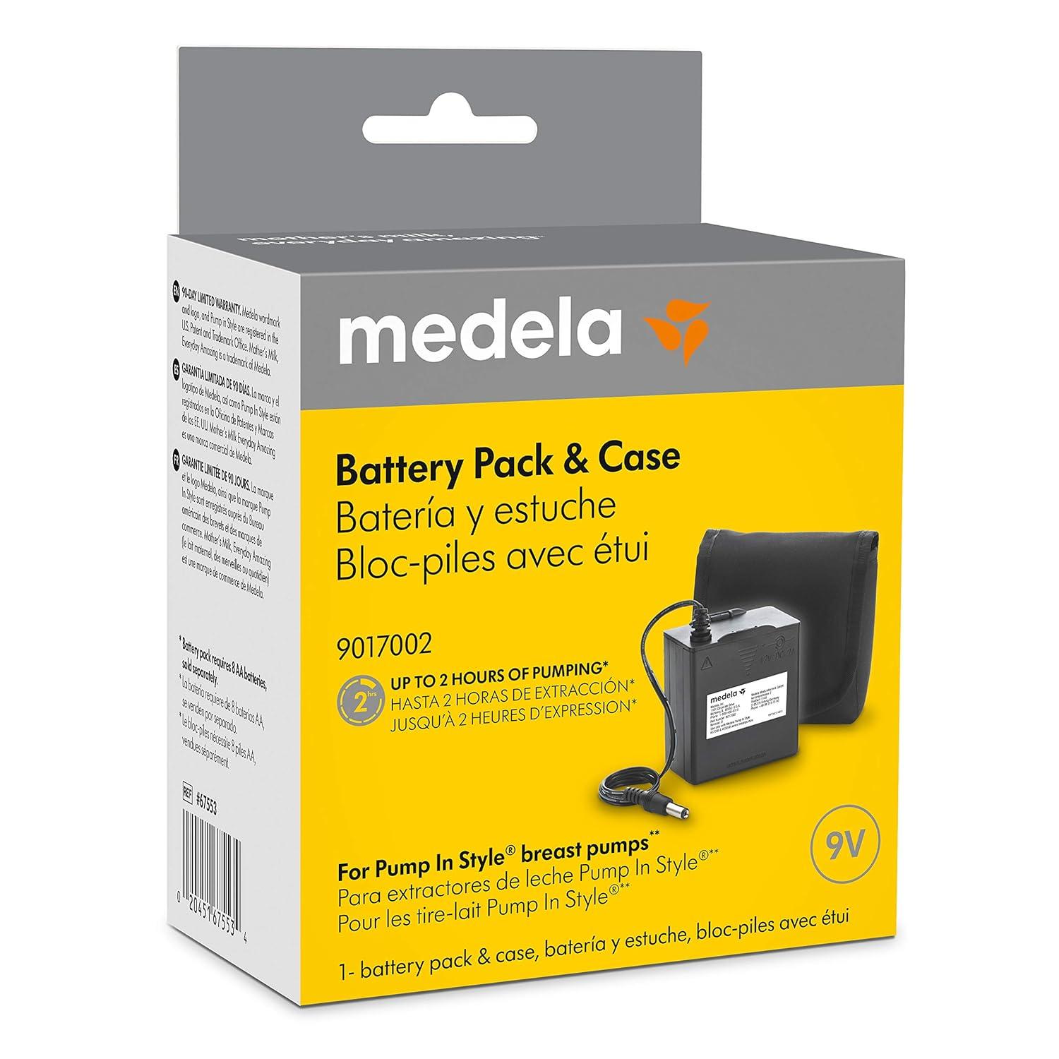 image:imageMedela Pump in Style Battery Pack Portable Unit for 9 Volt Pump in Style Advanced Breast Pump Authentic Medela Spare Parts Uses AA Batteries1 Count Pack of 1