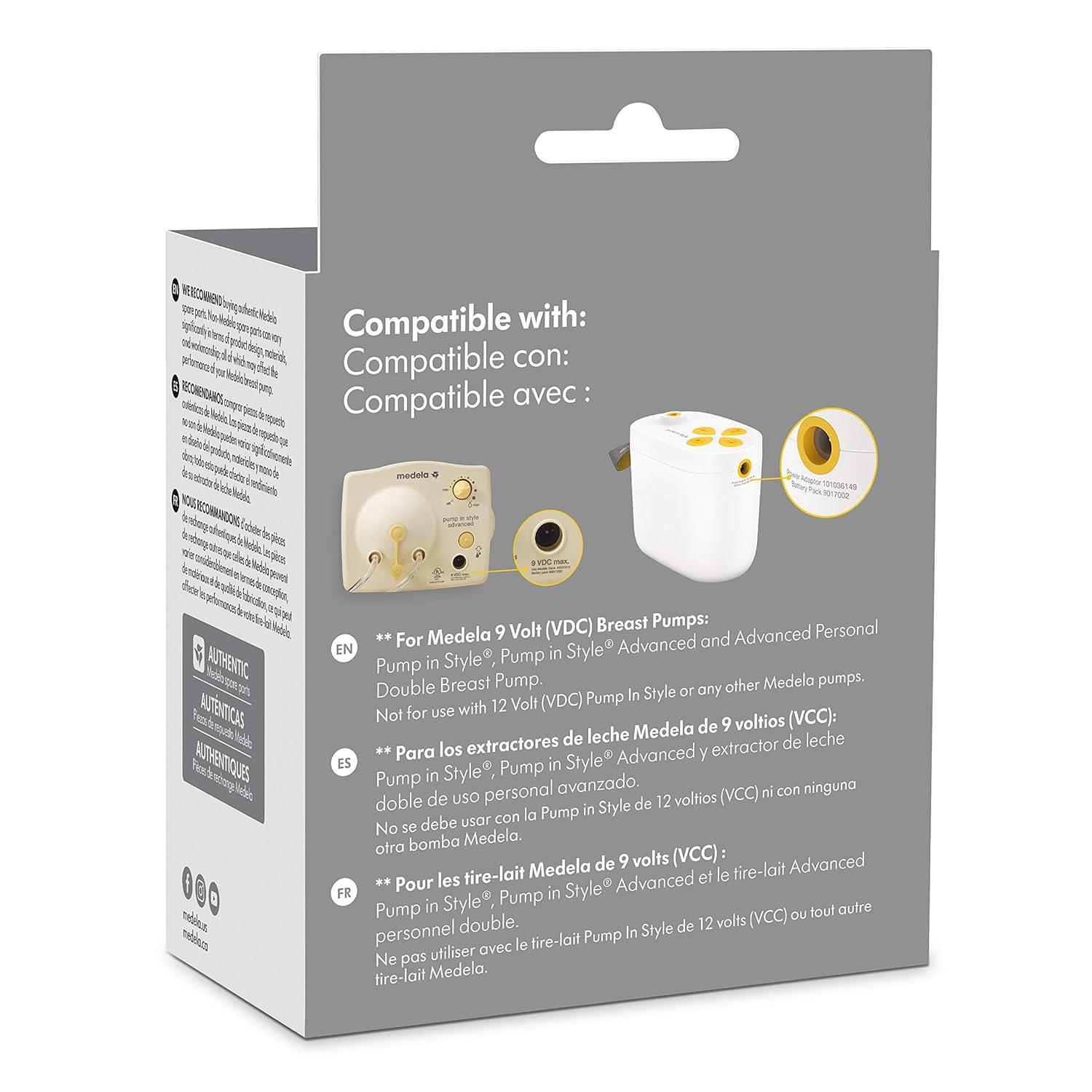 image:imageMedela Pump in Style Battery Pack Portable Unit for 9 Volt Pump in Style Advanced Breast Pump Authentic Medela Spare Parts Uses AA Batteries1 Count Pack of 1