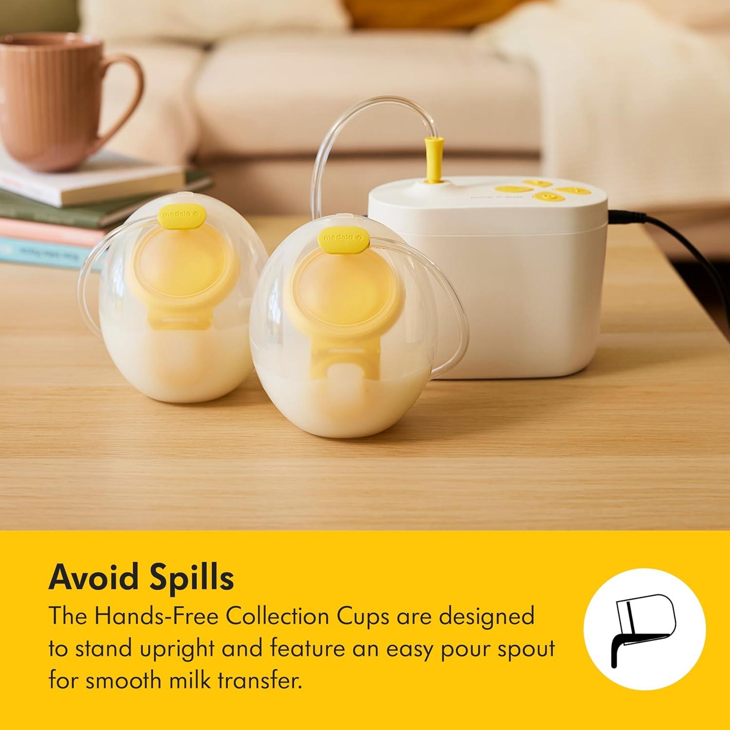 image:imageMedela Pump in Style Double Electric Breast Pump with Wearable inBra Collection Cups 1st Gen HospitalGrade Performance DishwasherSafe Includes Power Adapter amp Battery PackHandsfree