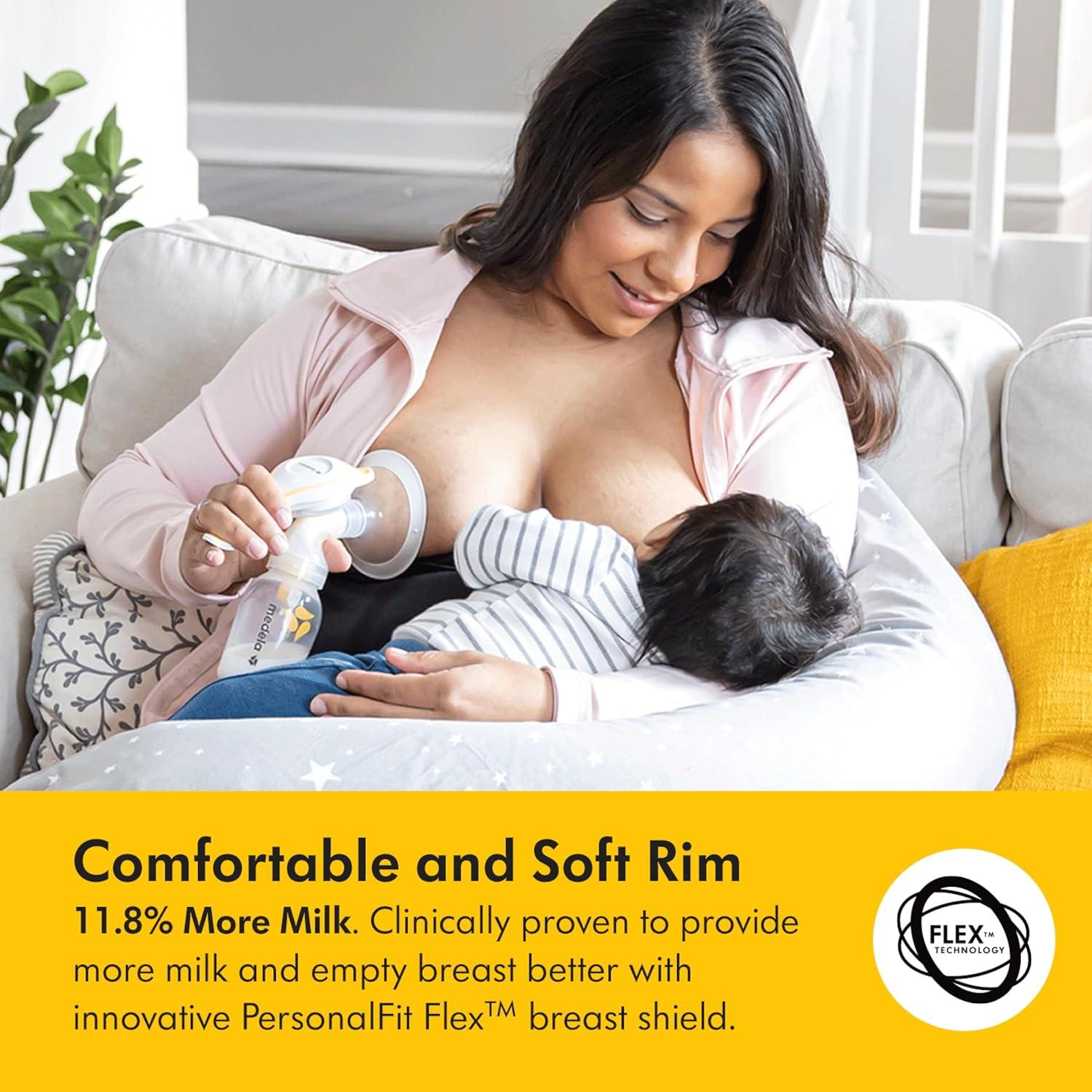 image:imageMedela inBra Breast Milk Collector LeakProof Wearable Design with Flexible Plug Anatomic Shape Made Without BPA Easy to Clean amp Dishwasher Safe 30 mL CapacityHarmony Pump Silicone Collector