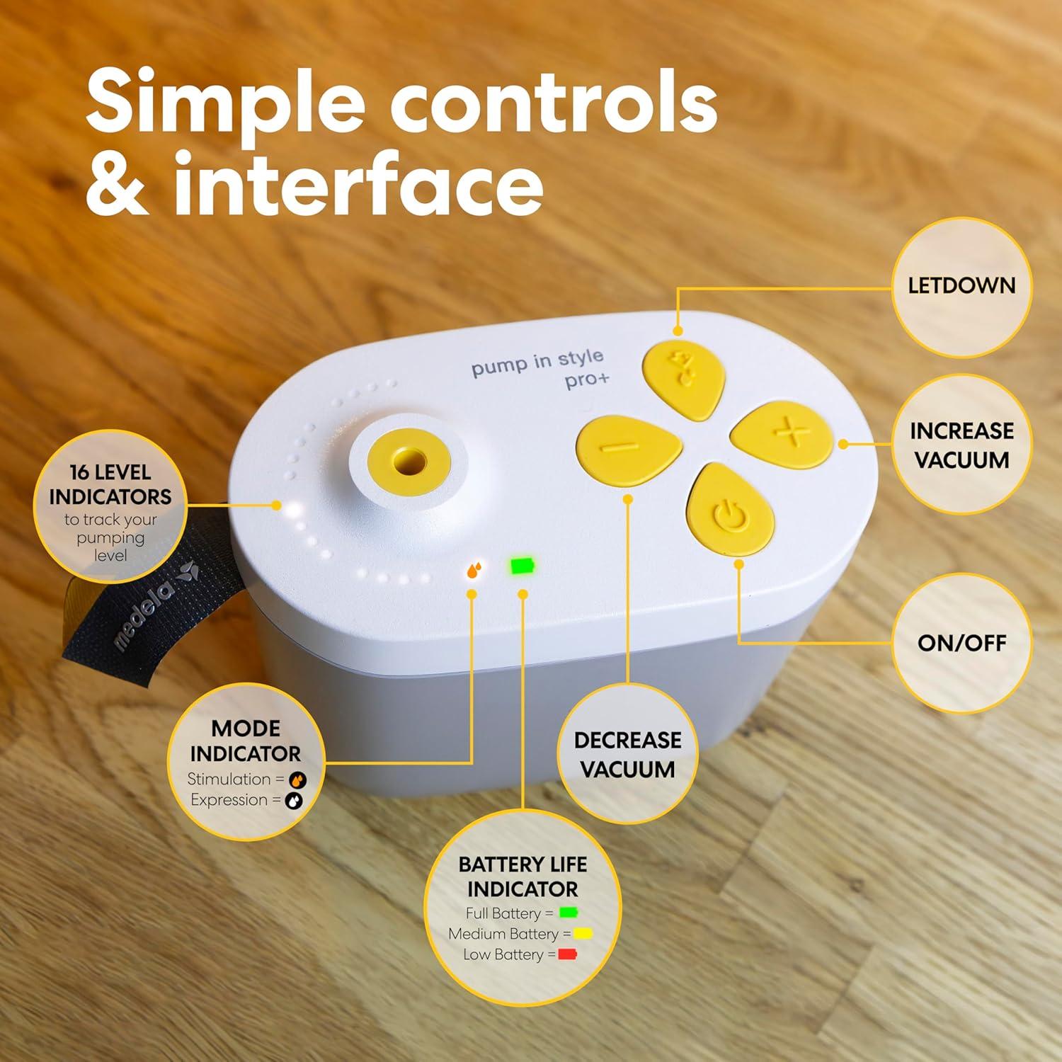 image:imageNew Medela Pump in Style Pro HandsFree Breast Pump Rechargeable Wearable Hospital Grade BreastpumpPump In Style Pro Traditional
