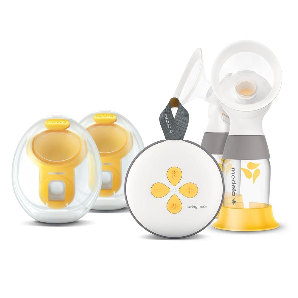 image:imageMedela Freestyle HandsFree Double Electric Breast Pump with Wearable Cups Rechargeable Battery App Connectivity Portable and Discreet DesignSwing Handsfree Traditional Bundle