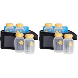 image:imageMedela Breast Milk Cooler Set with Cooler Storage Bag Contoured Ice Pack and Four 5oz Bottles for OnTheGo Transport Made Without BPA10 Count Pack of 2