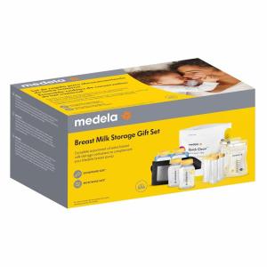 image:imageMedela Breast Milk Storage amp Cooler Gift Set Made Without BPA with Bottles Storage Bags Microwave Sterilizer Bags and Cooler Bag with Ice Pack