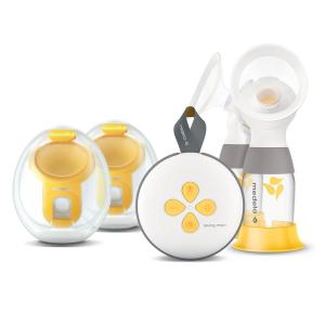 image:imageMedela Freestyle HandsFree Double Electric Breast Pump with Wearable Cups Rechargeable Battery App Connectivity Portable and Discreet DesignSwing Handsfree  Traditional Bundle