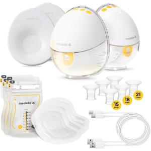 image:imageMedela Motion InBra Wearable Breast Pump Portable HandsFree Wireless Electric Pump Highly efficient Lightweight Custom fit with Inserts Rechargeable Battery Discreet Quiet Only 3 PartsMotion InBra Breast Pump