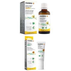 image:imageMedela Organic Breast Massage Oil for Breastfeeding Mothers 169 fl Oz  Medela Organic Nipple Cream  Soothing and Nourishing for Breastfeeding Moms  134 fl Oz