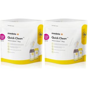 image:imageMedela Quick Clean Wipes for OnTheGo Cleaning of Breast Pumps Accessories and Various Surfaces Resealable PlantBased 3 Packs of 30 90 Count5 Count Pack of 2