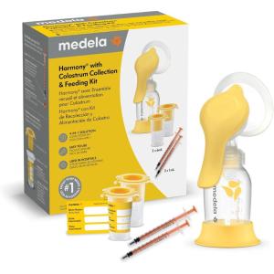 image:imageMedela inBra Breast Milk Collector LeakProof Wearable Design with Flexible Plug Anatomic Shape Made Without BPA Easy to Clean amp Dishwasher Safe 30 mL CapacityHarmony Pump  Colostrum Collection Kit