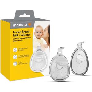 image:imageMedela inBra Breast Milk Collector LeakProof Wearable Design with Flexible Plug Anatomic Shape Made Without BPA Easy to Clean amp Dishwasher Safe 30 mL CapacityInbra Breast Milk Collector
